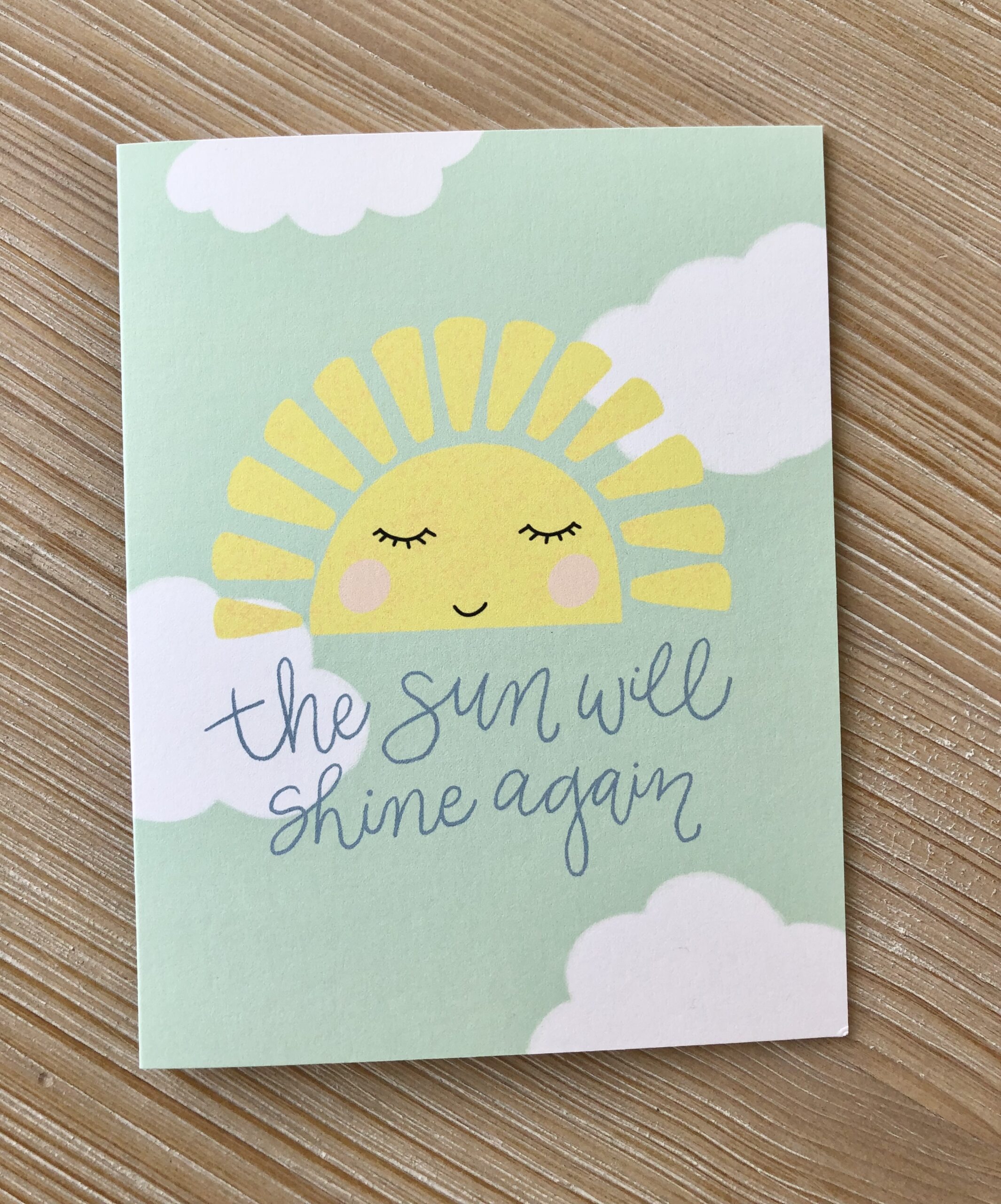 The Sun Will Shine Again Encouragement Card - Image 2