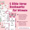 5 Bible Verse Bookmarks for Women, Bookmarks for Mother's Day