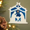 Nativity Scene Silhouette Keepsake Ornament