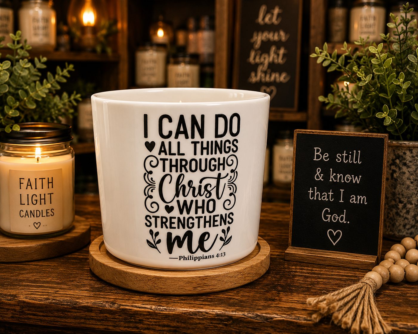 Hand-Poured Faith-Inspired Candle