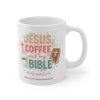 Jesus, Coffee & My Bible Ceramic Mug – Daily Essentials (Personalized)