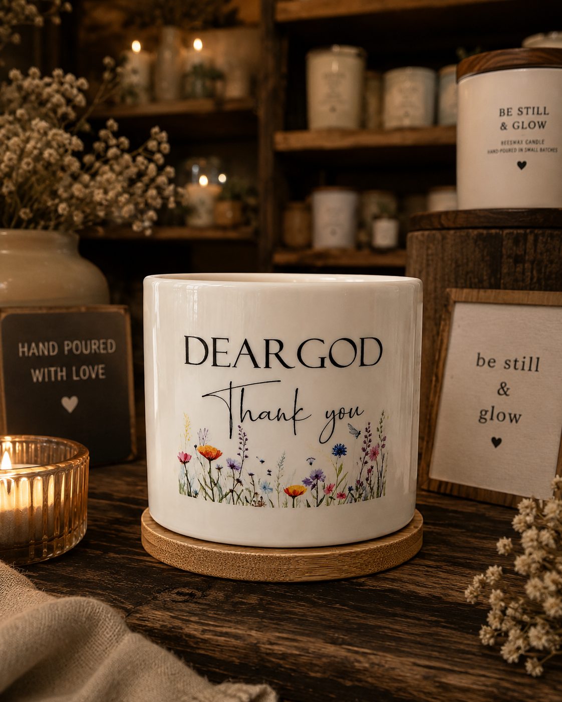 Hand-Poured Faith-Inspired Candles