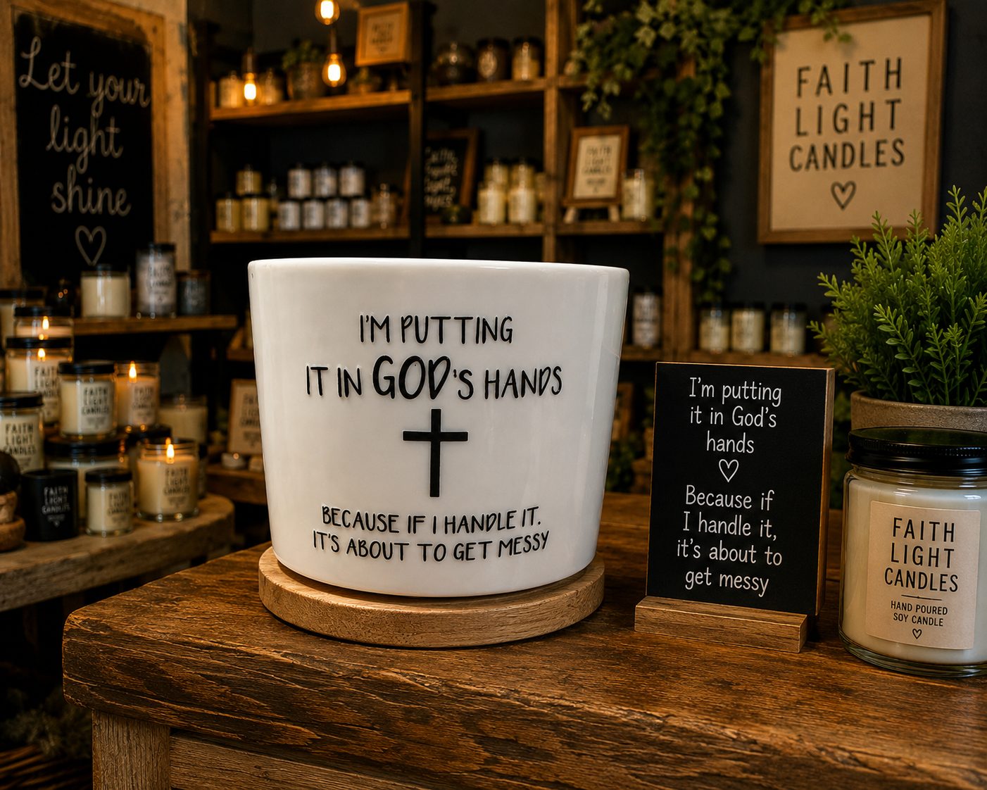 Hand-Poured Faith-Inspired Candle