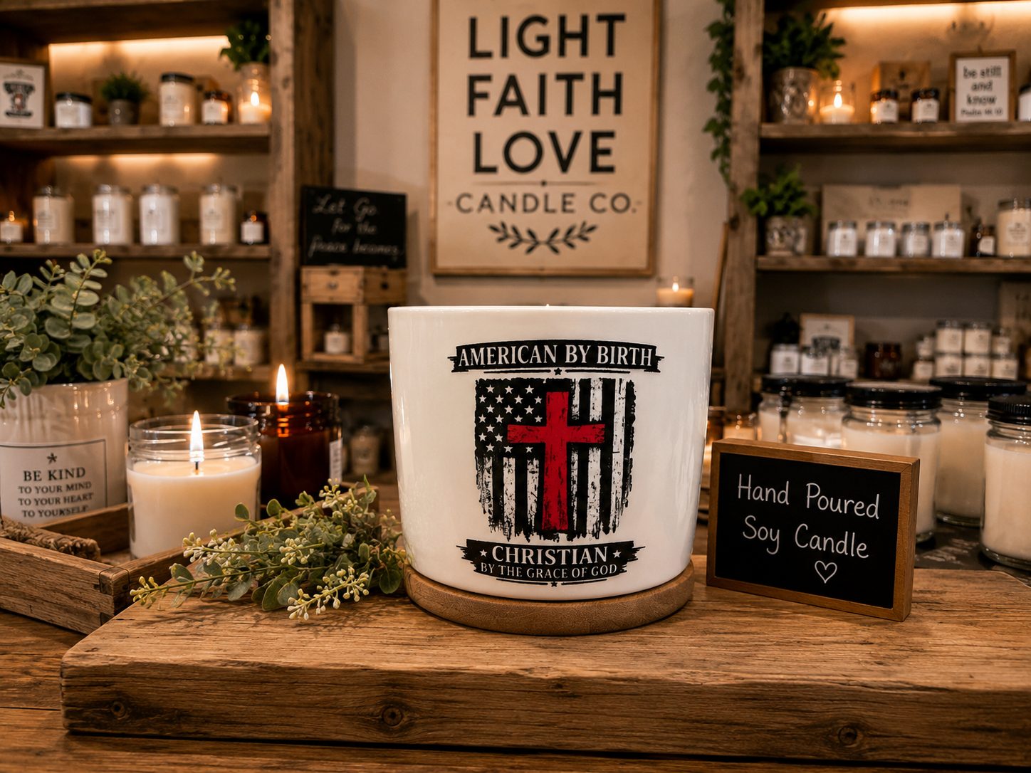 Hand-Poured Faith-Inspired Candle