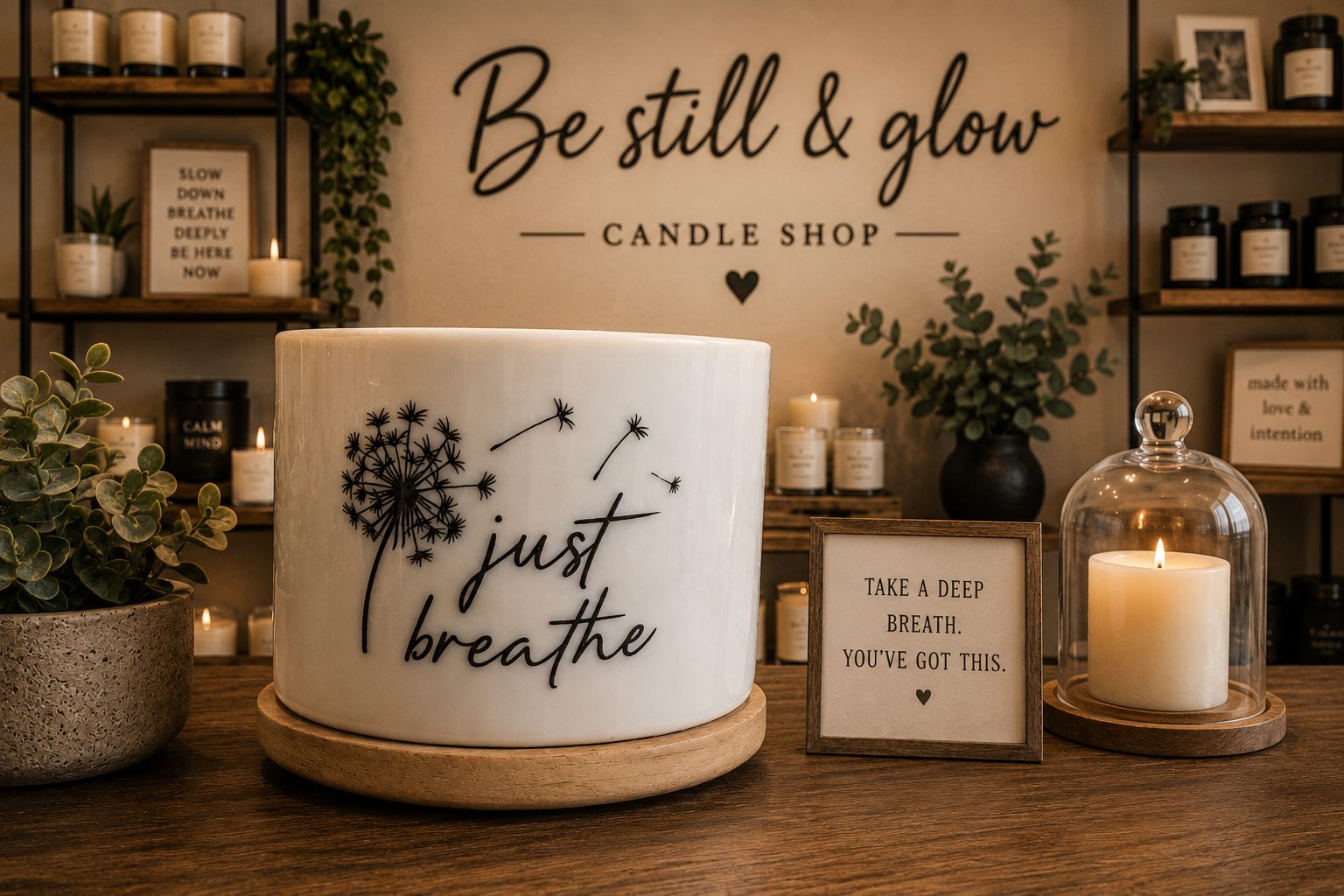 Hand-Poured Faith-Inspired Candle