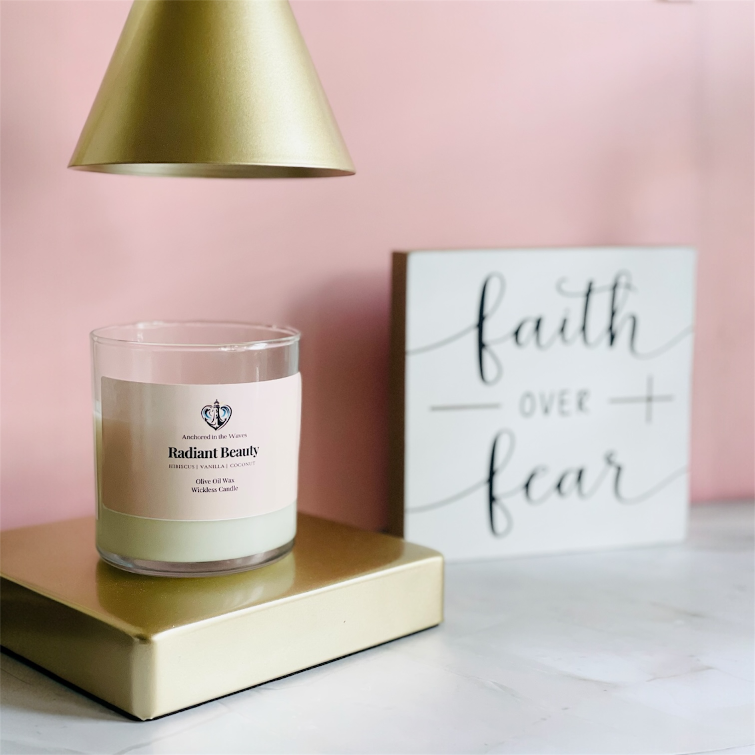 Radiant Beauty Olive Oil Wax Wickless Candle | 8oz