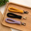 Box Stitch Macrame Fingerlet | Handmade Boho Keychain