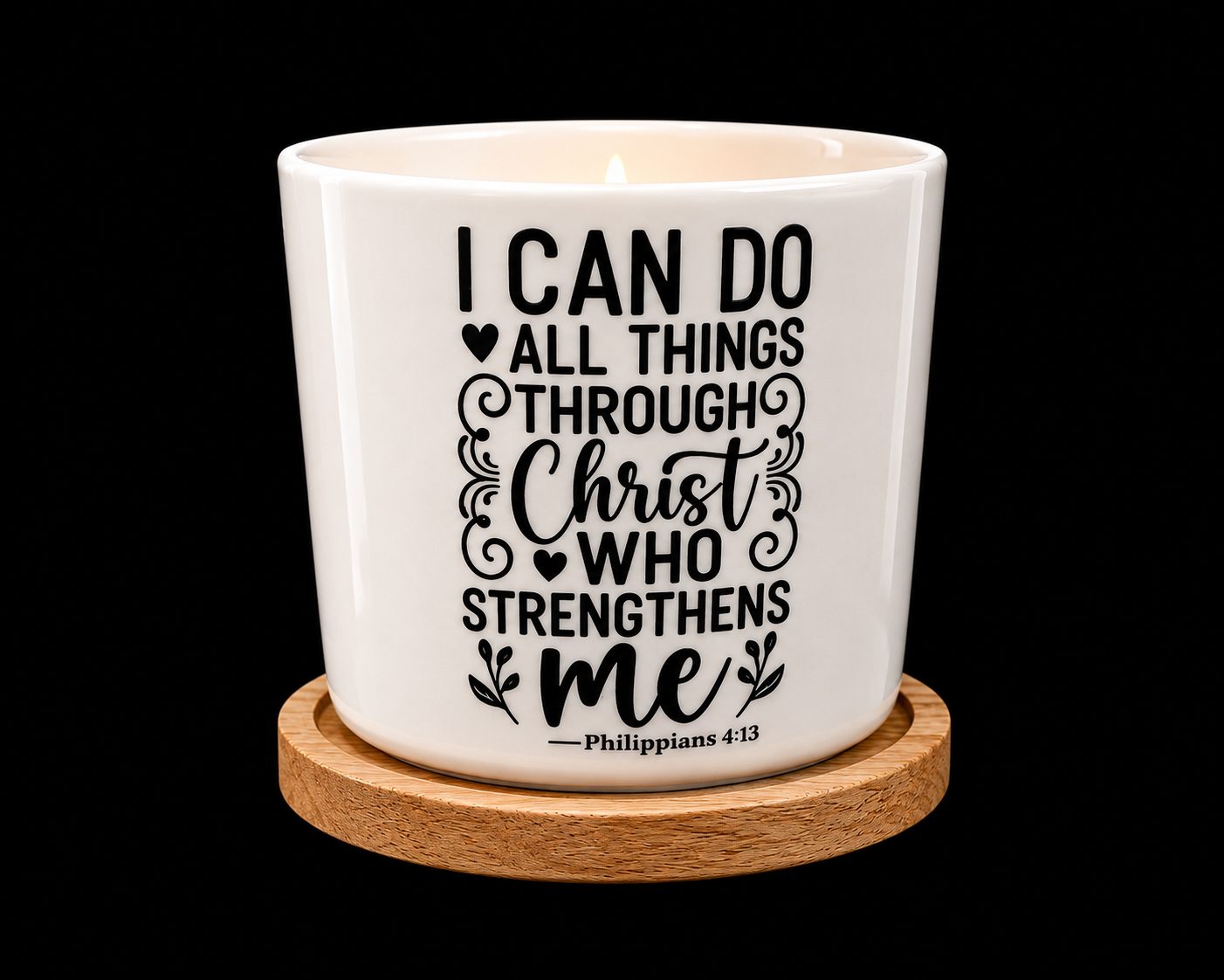 Hand-Poured Faith-Inspired Candle - Image 8