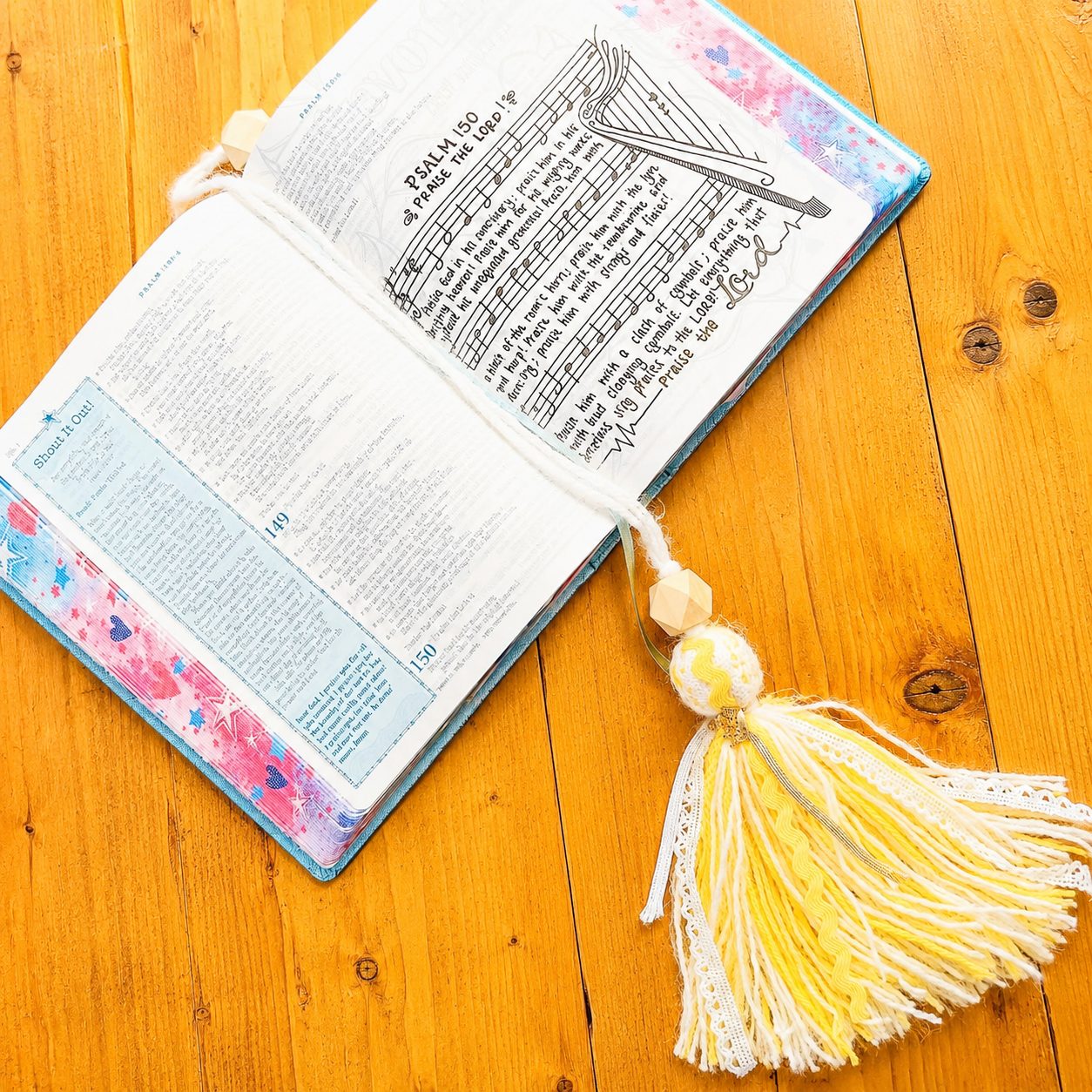 Sunshine Praise Bookmark Tassel | Handmade Christian Bookmark