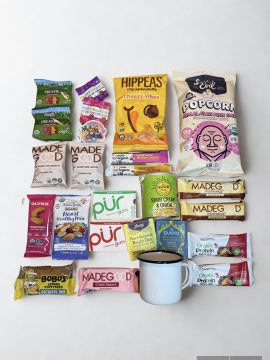 Personalized care package with healthy snacks