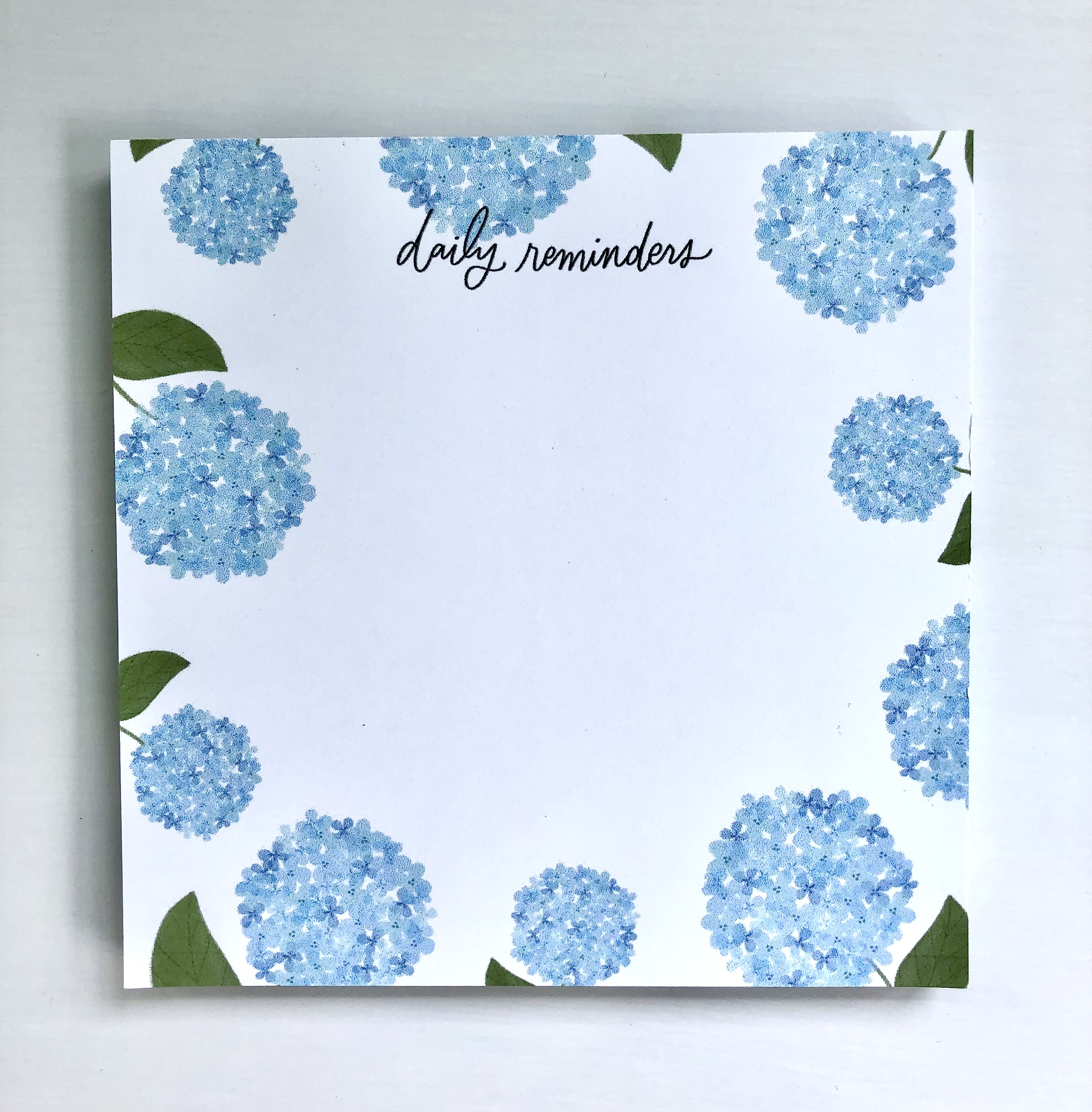 Daily Reminders Hydrangea Note Pad - Image 2