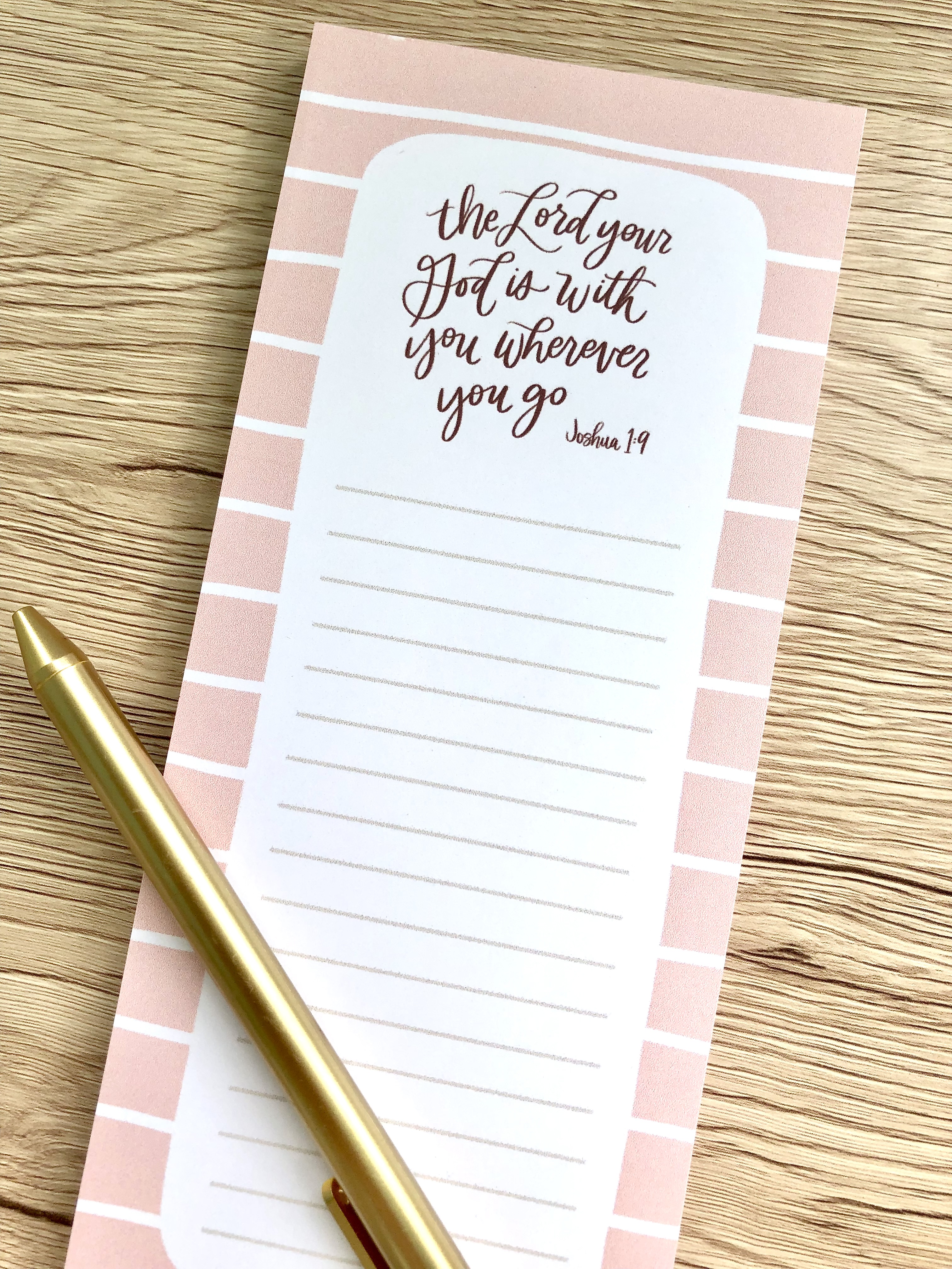 The Lord Your God is With You Scripture Note Pad