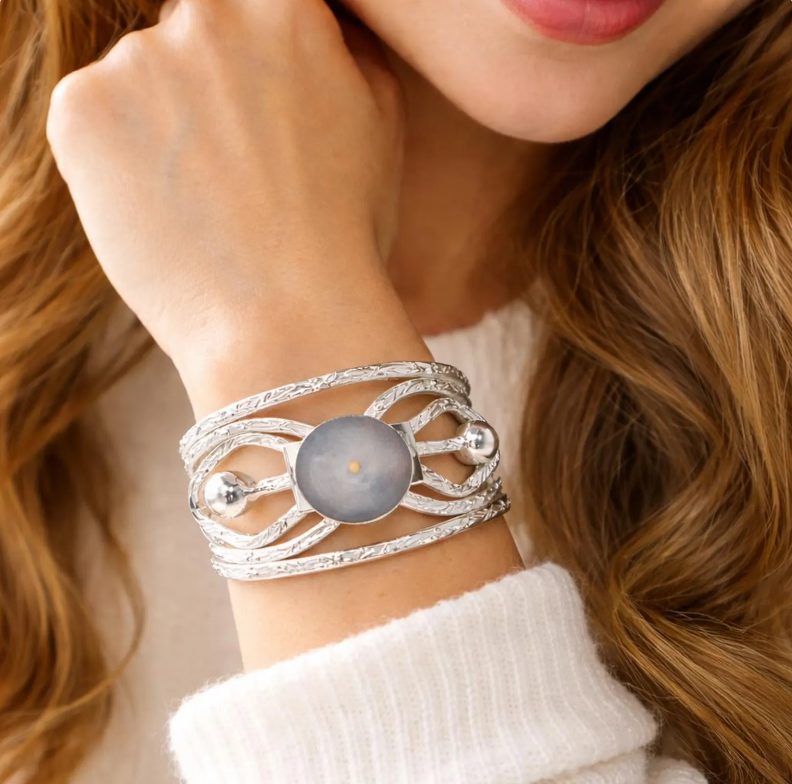 Mustard Seed Silver Cuff Bracelet Faith