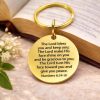 The Lord Bless You Gold-Plated Charm Keychain