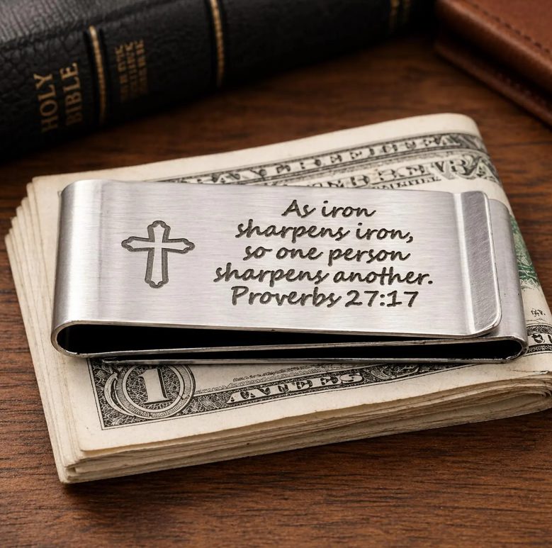As Iron Sharpens Iron Money Clip