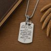 Mustard Seed Verse Dog Tag Necklace