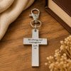 Be Strong And Courageous Cross Charm