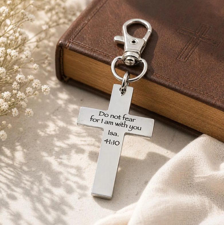 Do Not Fear Cross Clip On Charm