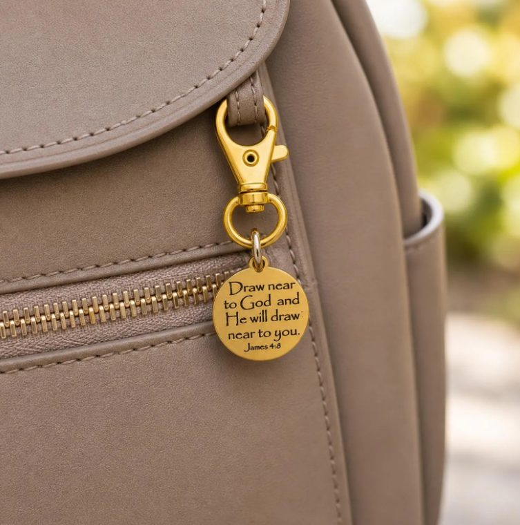 Draw Near To God Gold-Plated Clip On Charm