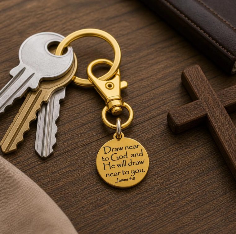 Draw Near To God Gold-Plated Clip On Charm - Image 2