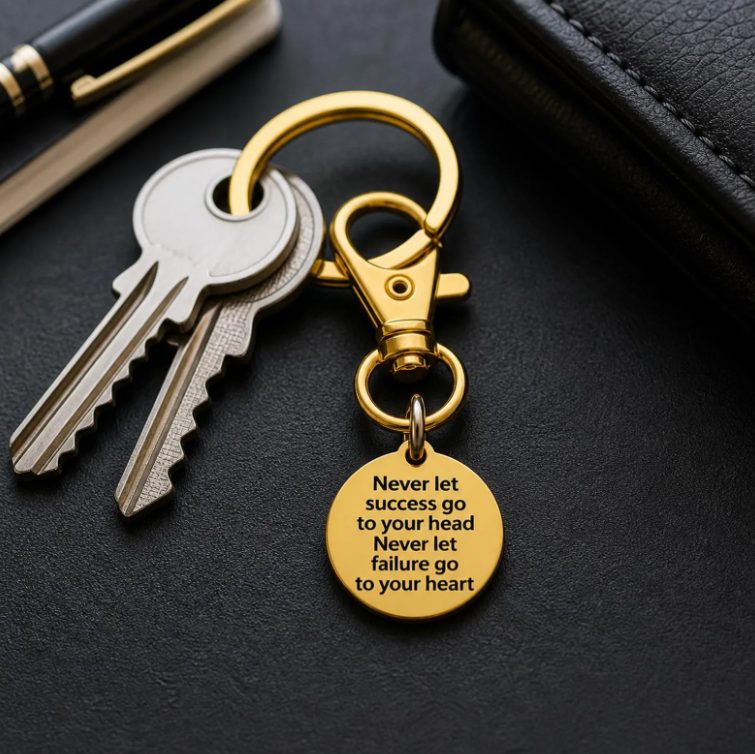 Success Not Failure Gold-Plated Clip On Charm - Image 2