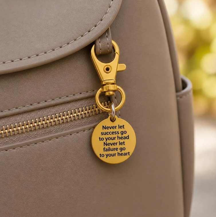 Success Not Failure Gold-Plated Clip On Charm