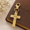 Do Not Be Afraid Gold-Plated Cross Clip On Charm
