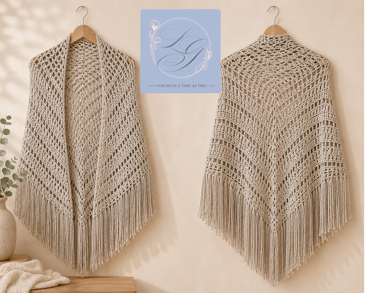 Heirloom Fringe Prayer Shawl | Handmade Crocheted Wrap - Image 2