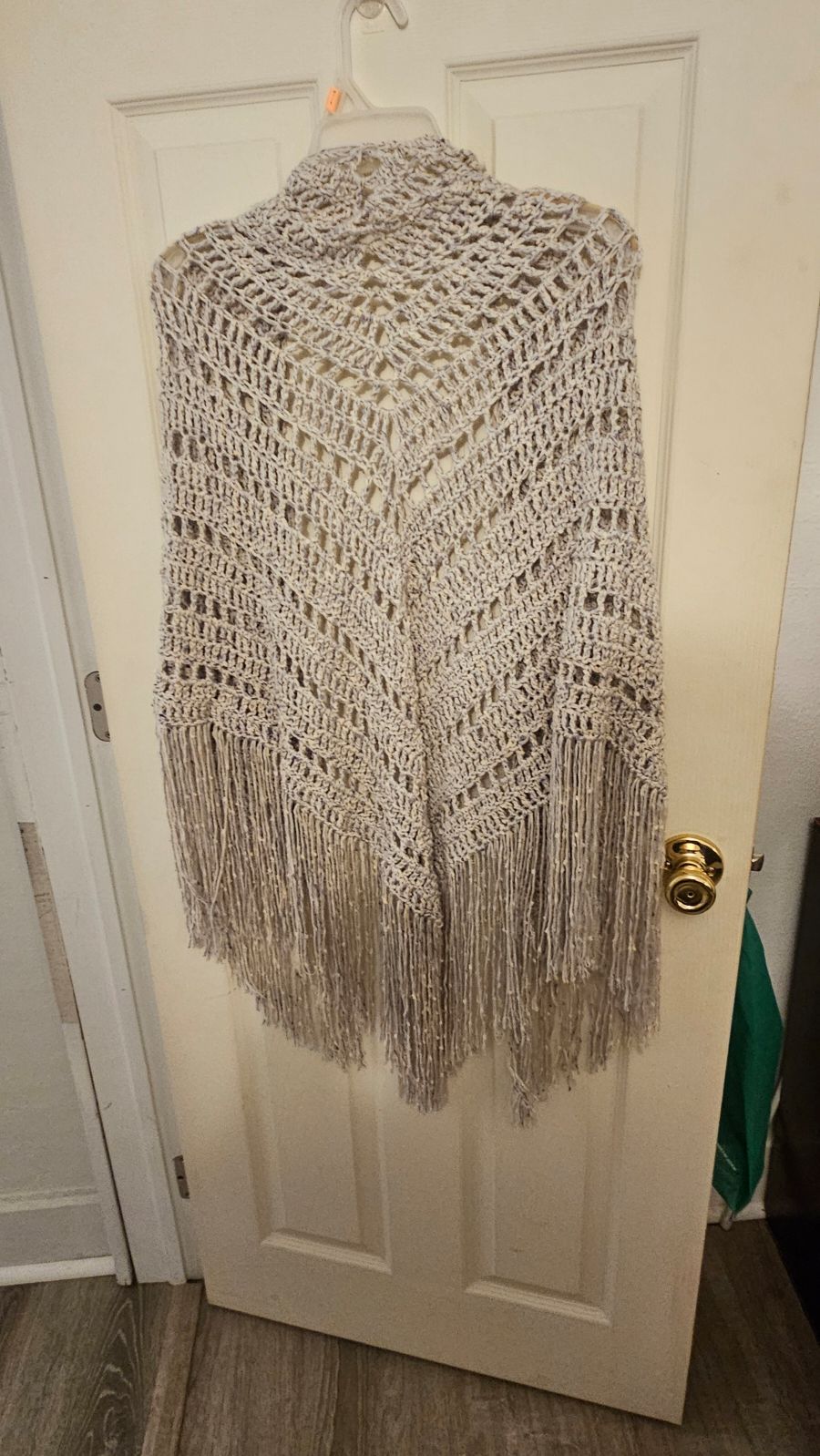 Heirloom Fringe Prayer Shawl | Handmade Crocheted Wrap - Image 5