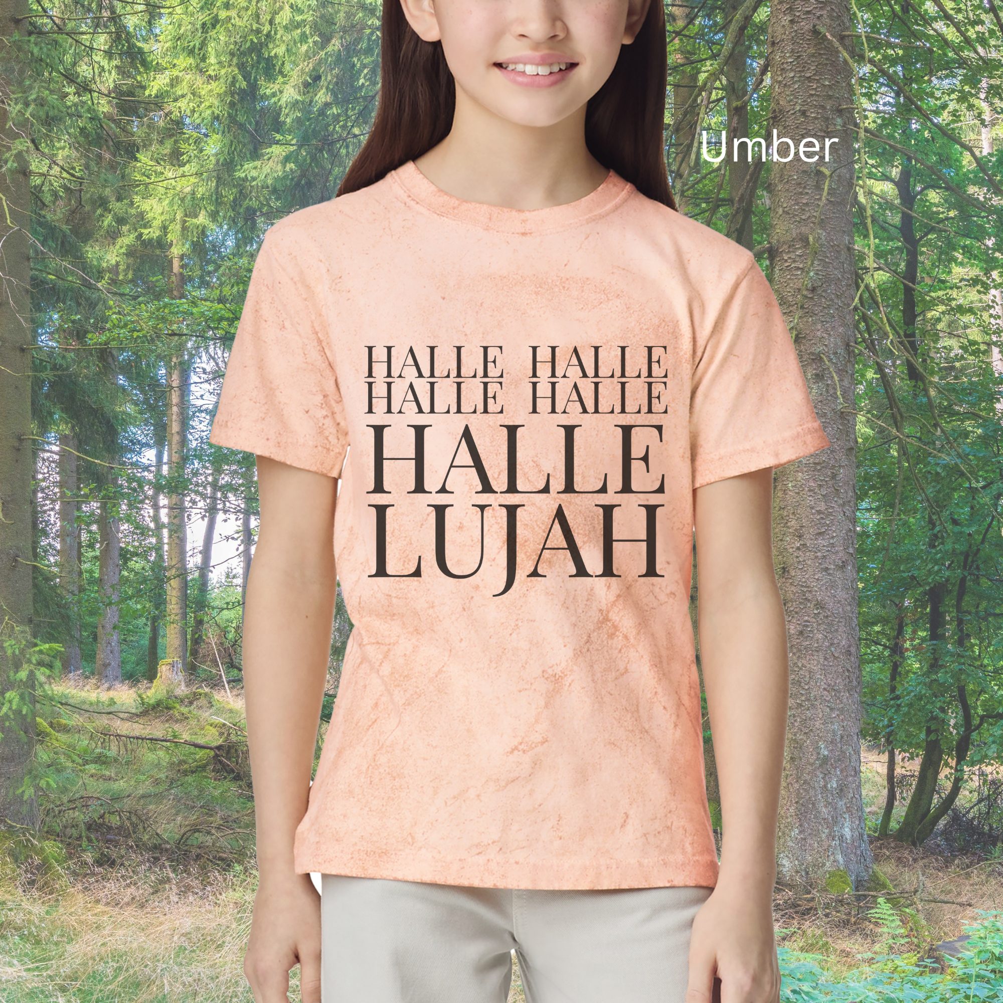 Hallelujah Typography T-Shirt | Kids Vintage Distressed Design