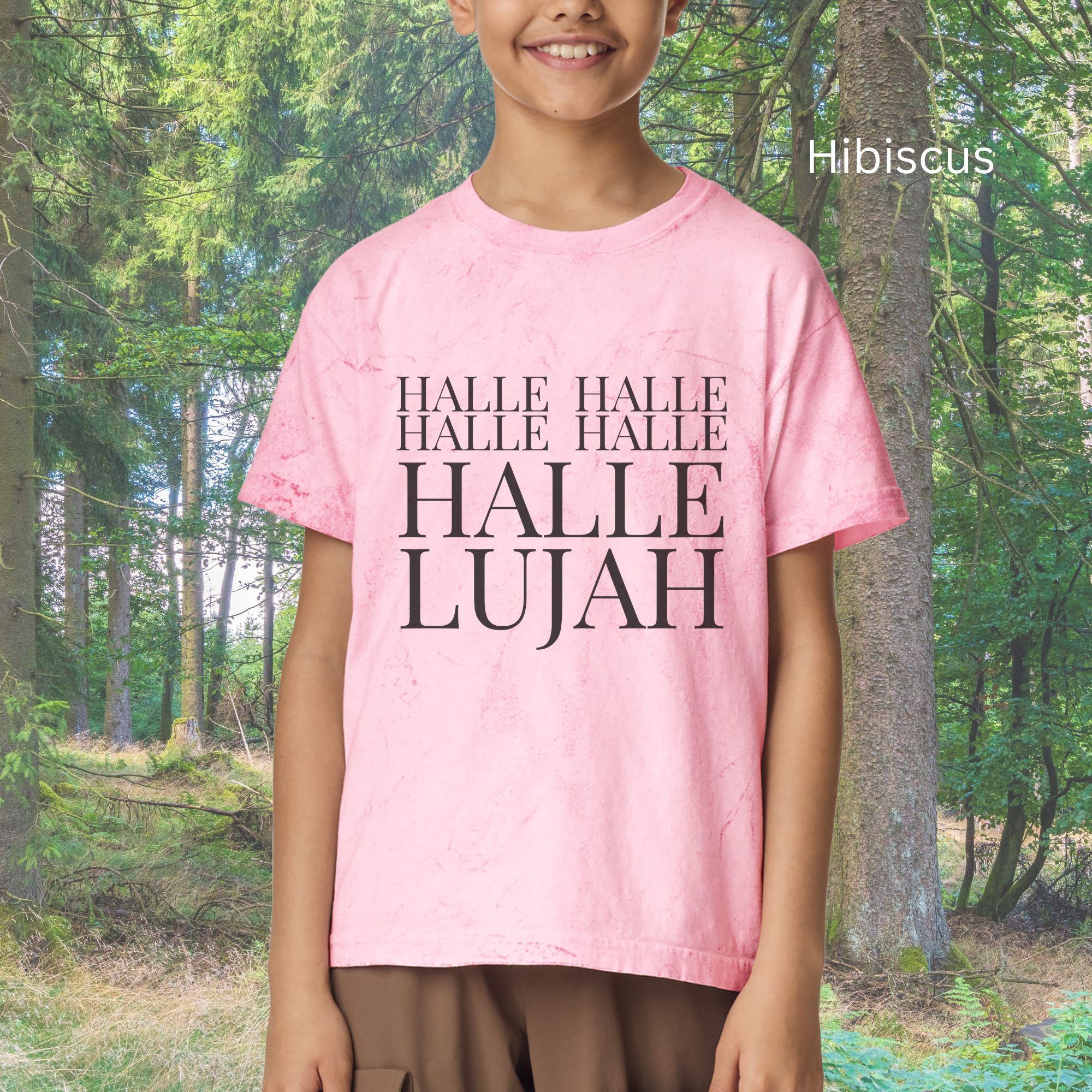 Hallelujah Typography T-Shirt | Kids Vintage Distressed Design - Image 4