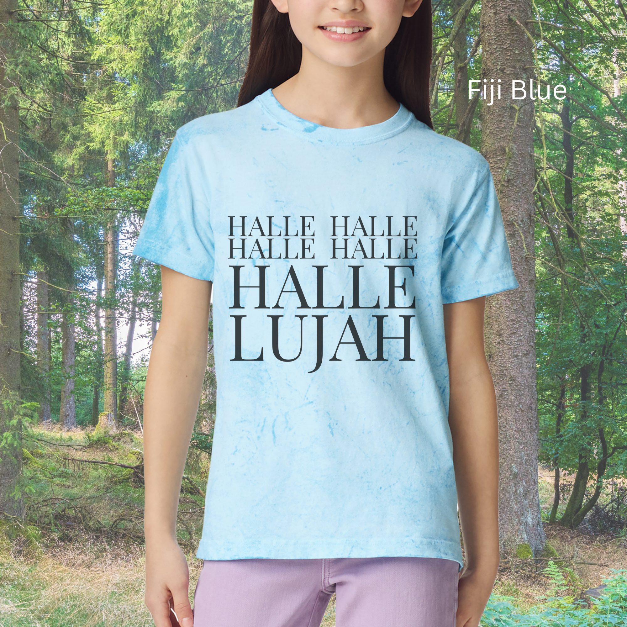 Hallelujah Typography T-Shirt | Kids Vintage Distressed Design - Image 5