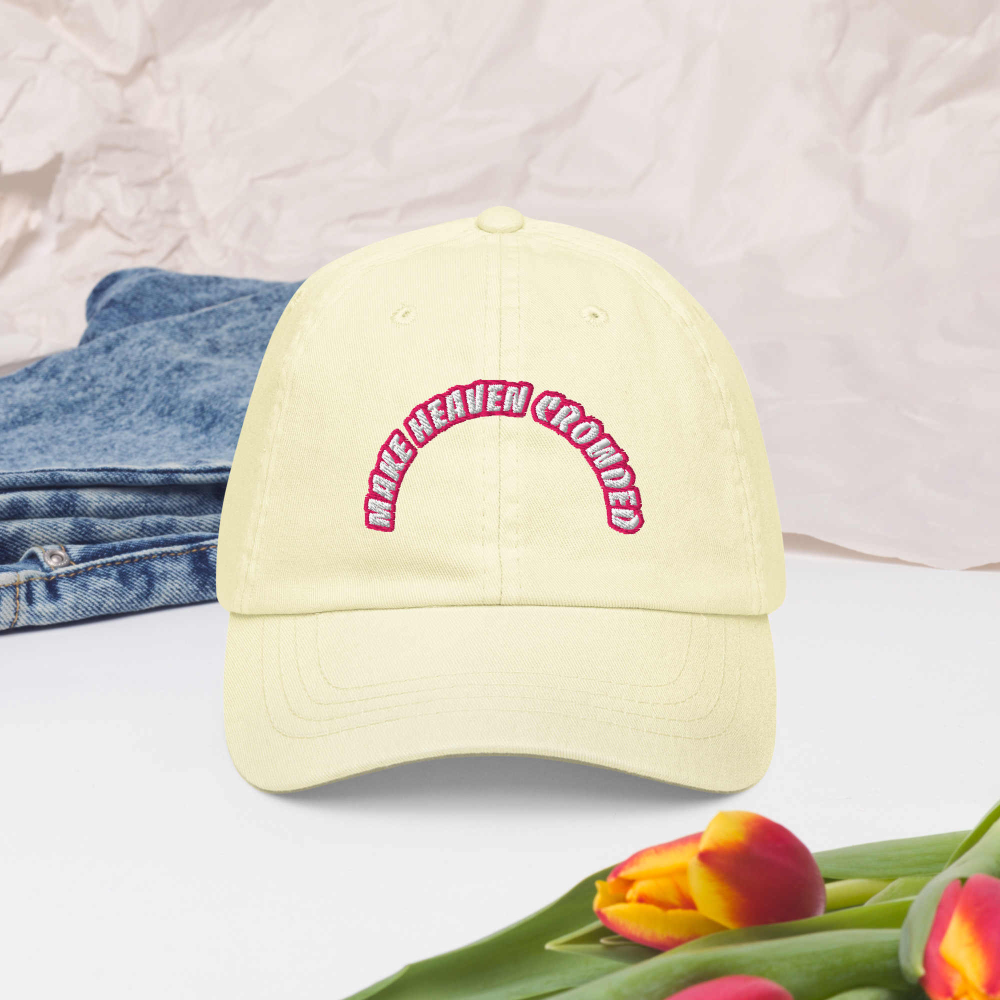 Make Heaven Crowded Pastel Baseball Hat - Image 9