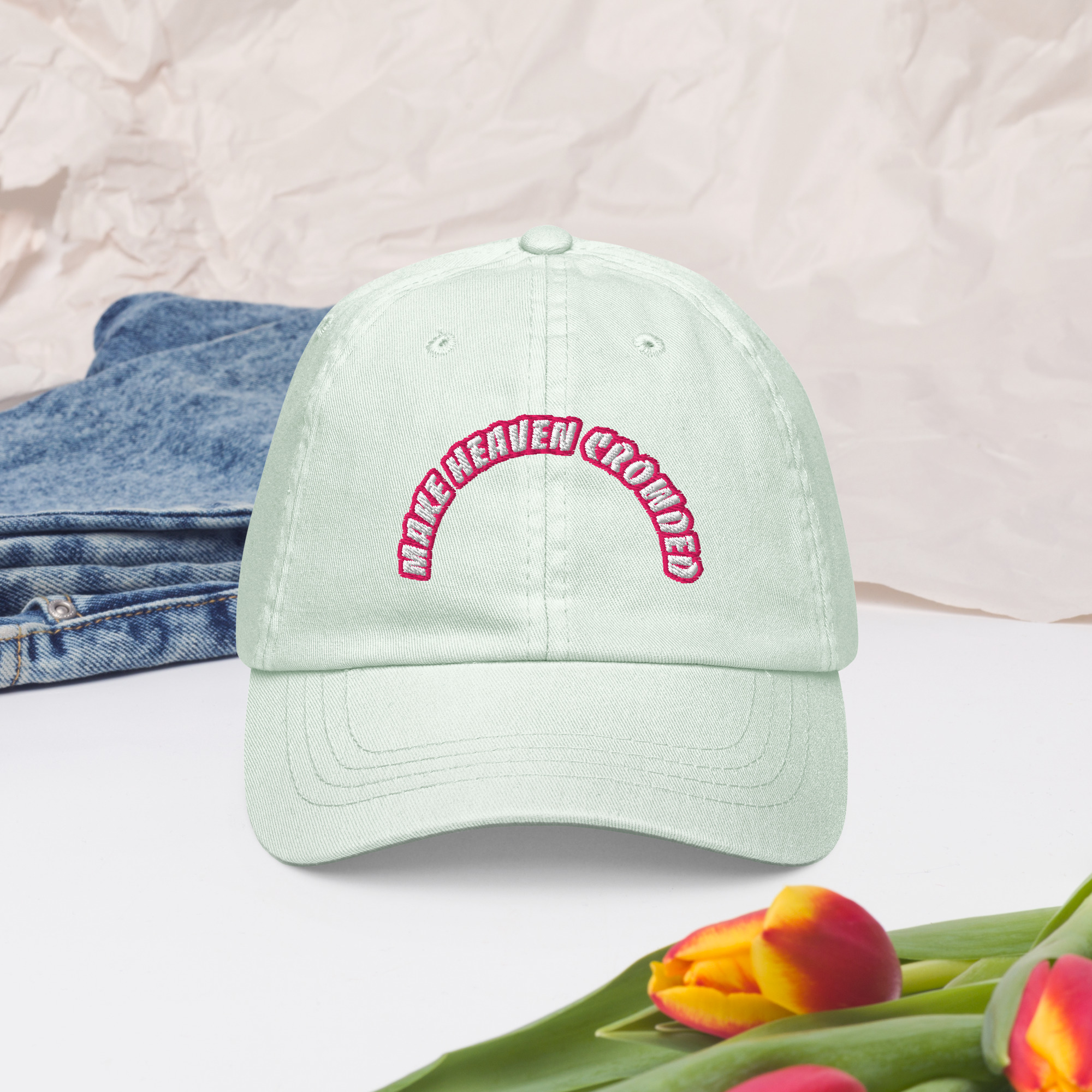 Make Heaven Crowded Pastel Baseball Hat - Image 11