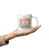 Motherhood is Kingdom Work White Glossy Mug