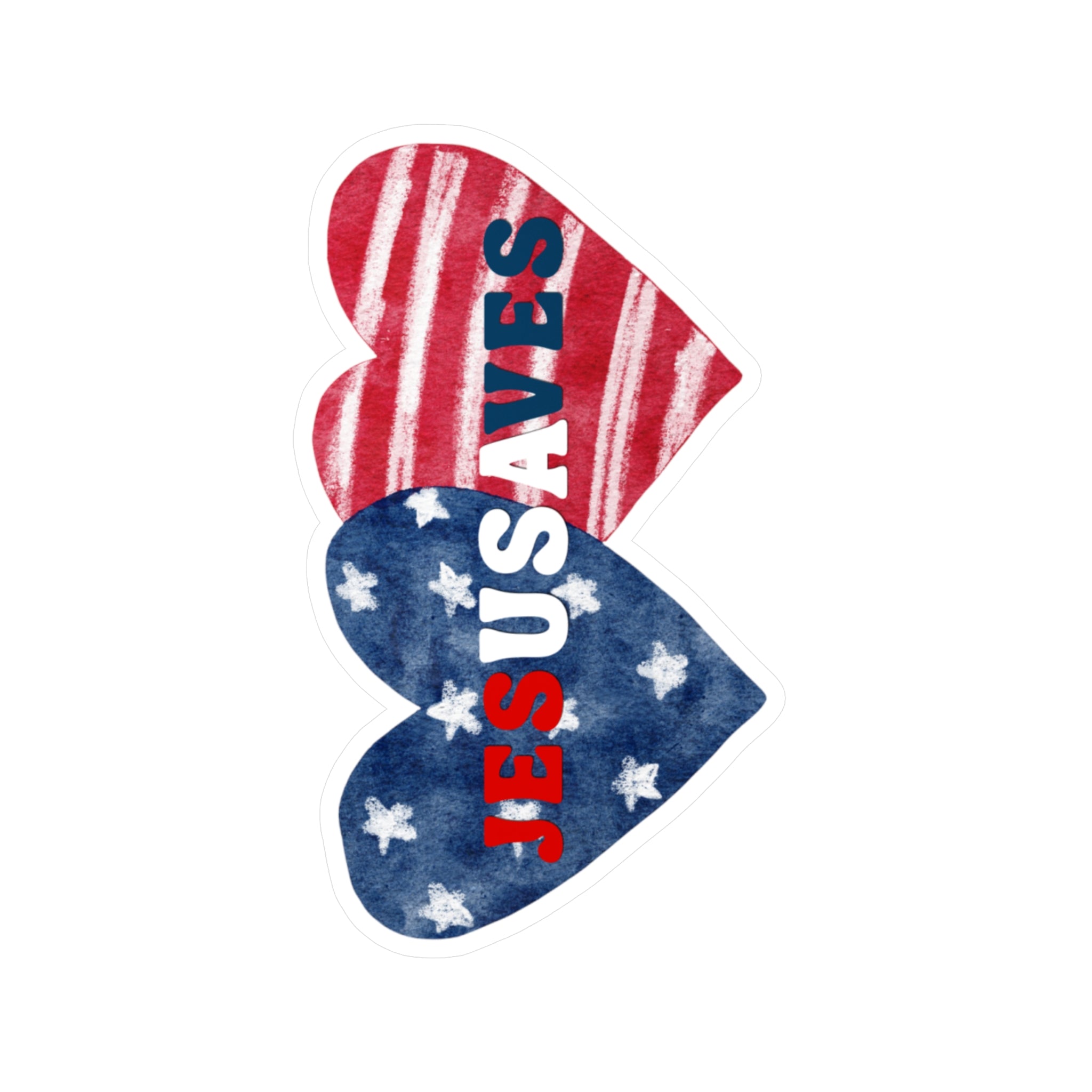 Christian Car Sticker – Waterproof Patriotic American Flag Vinyl
