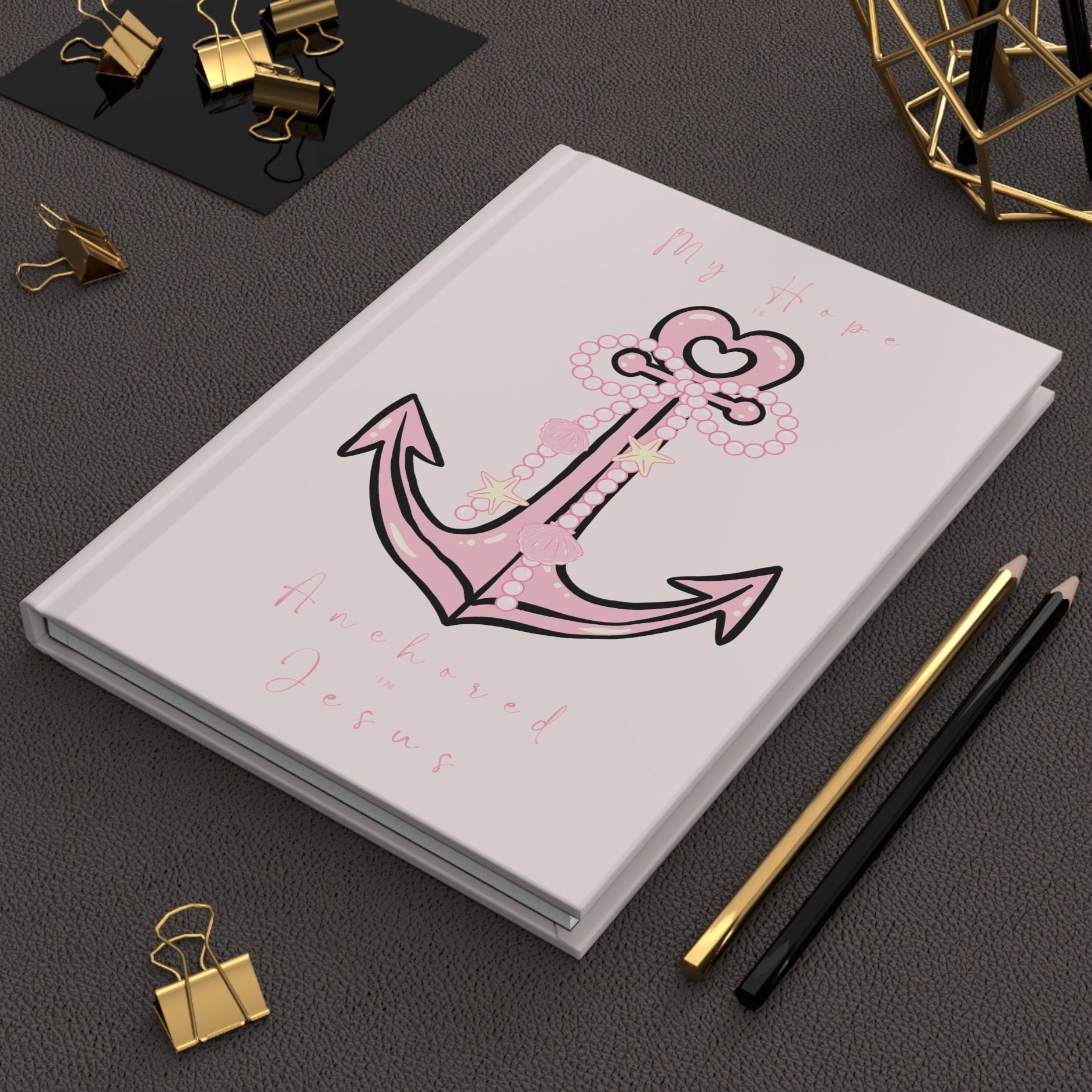 Christian Journal – Hardcover Hope Anchored in Jesus 150 Pages