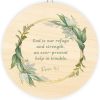 Bible Verse Wood Sign – Handcrafted Psalm 46:1 Baltic Birch Round
