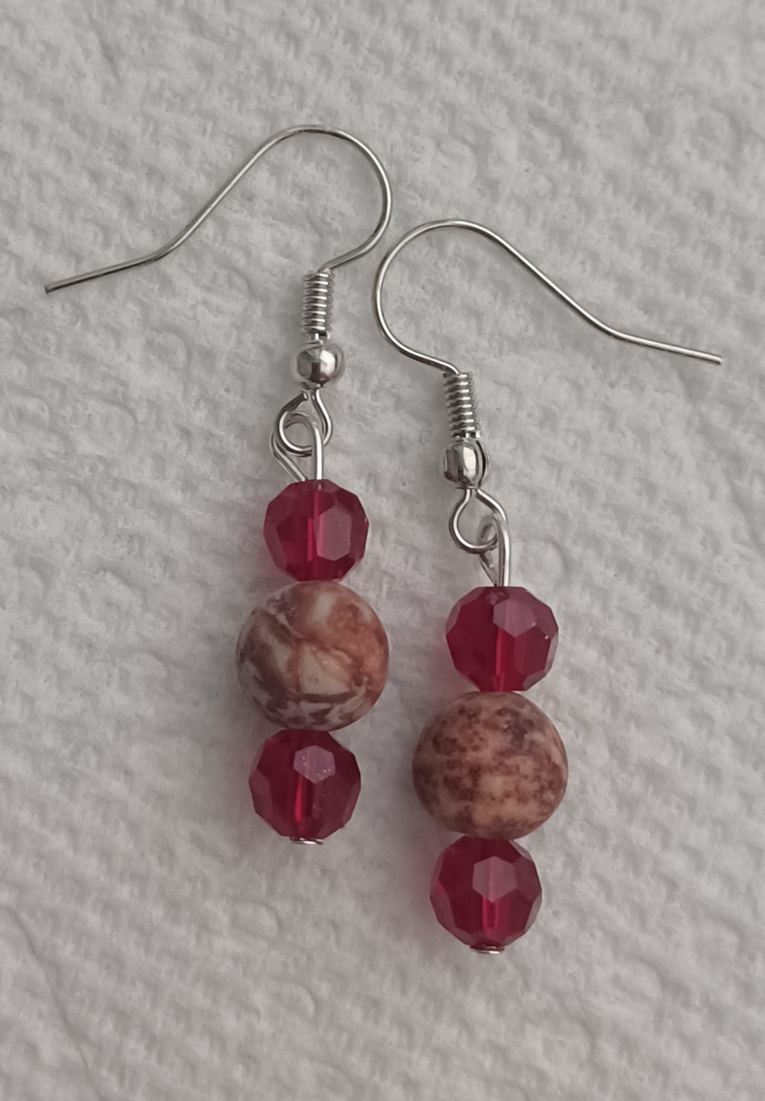 Garnet and Rust Dangle Earrings