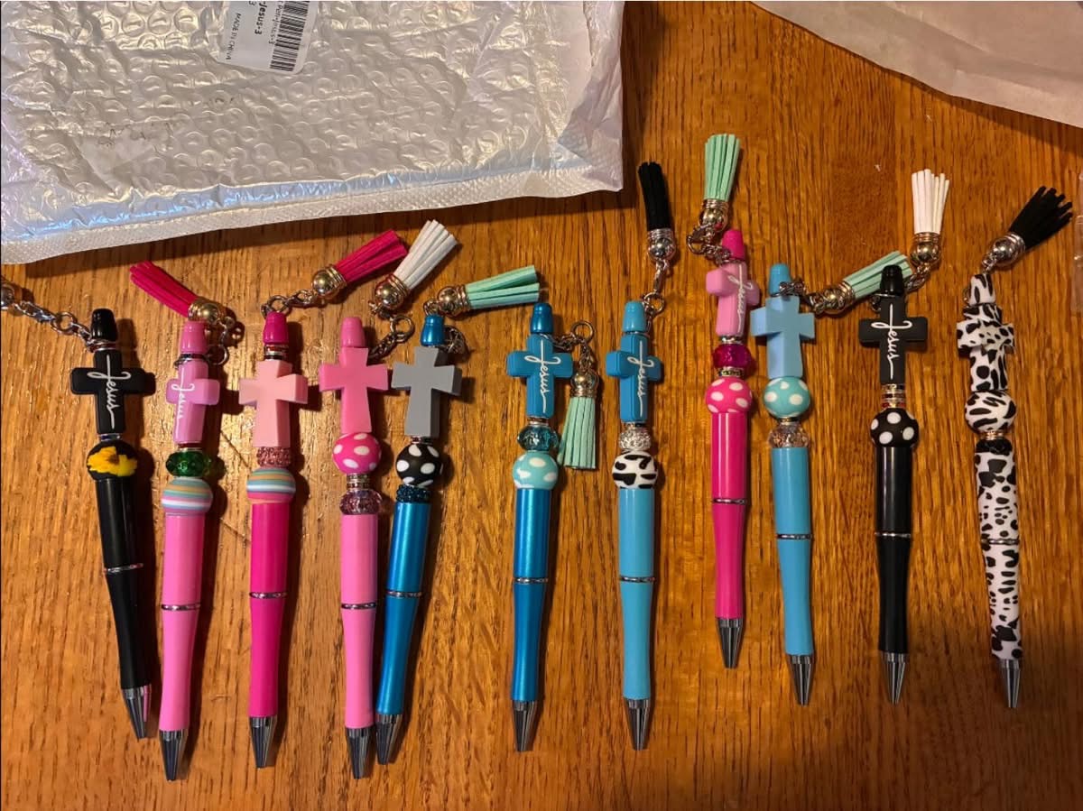Cross beaded pens