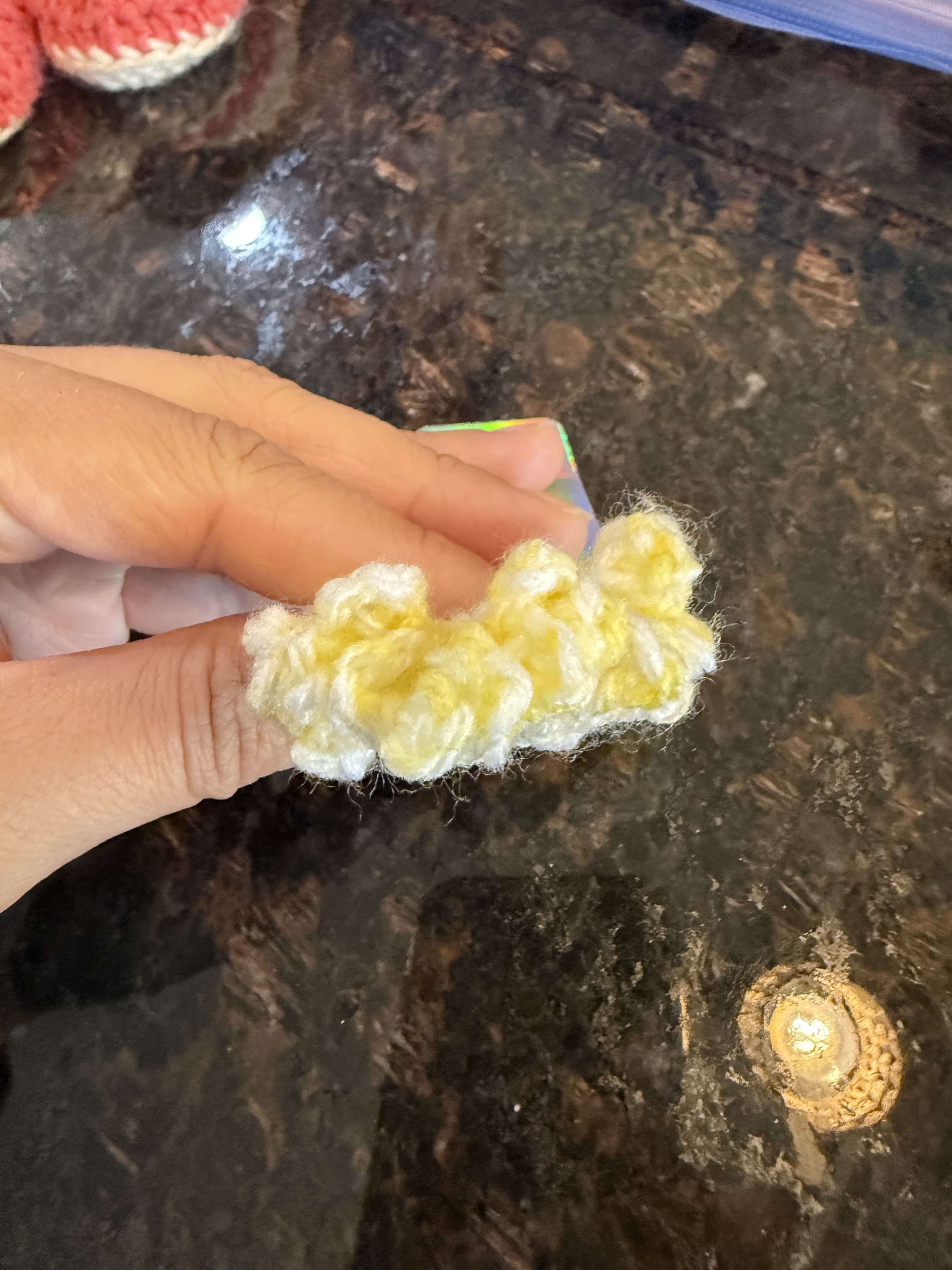 Crocheted Flower Hair Ties | Handmade Hair Accessories - Image 5