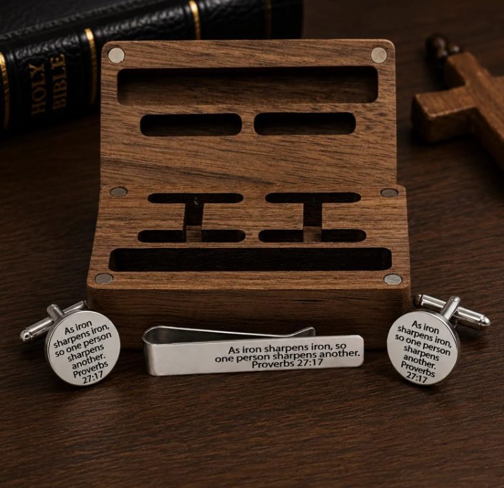 As Iron Sharpens Iron Boxed Gift Set For Him 15mm