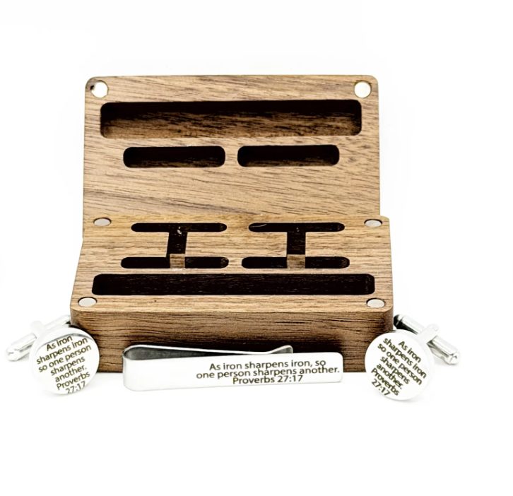 As Iron Sharpens Iron Boxed Gift Set For Him 15mm - Image 3
