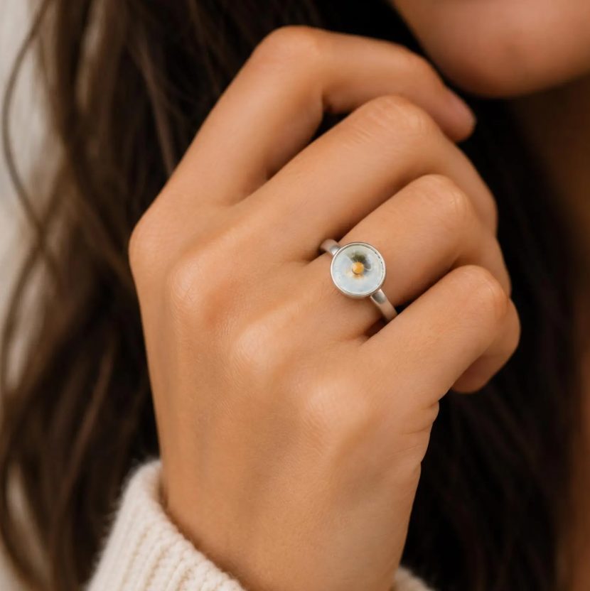Mustard Seed Stainless Steel Adjustable Ring