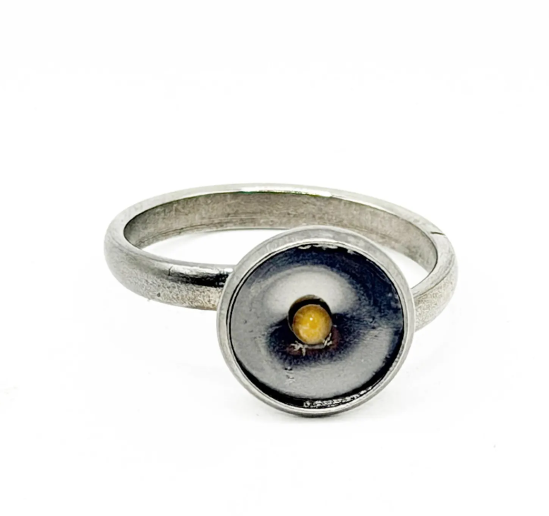 Mustard Seed Stainless Steel Adjustable Ring - Image 3