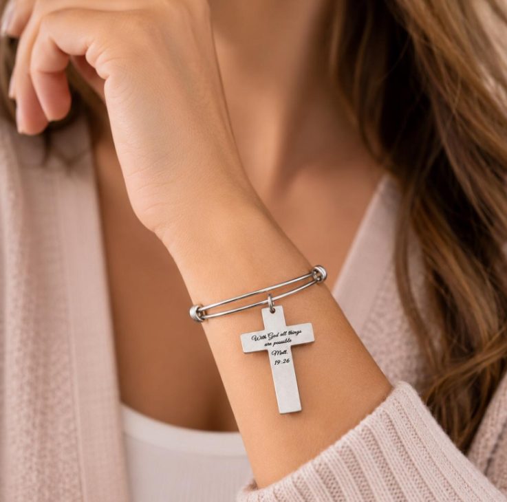 With God All Things Are Possible Charm Bracelet