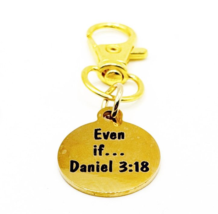 Even If Daniel 3 18 Goldtone Clip On Charm - Image 2