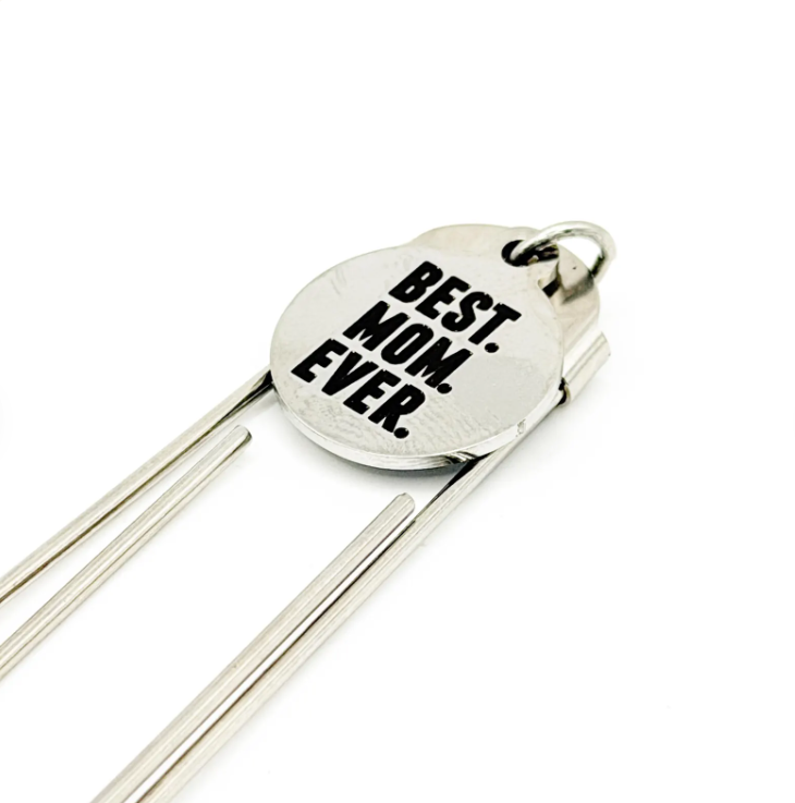 Best Mom Ever Paperclip Bookmark - Image 2
