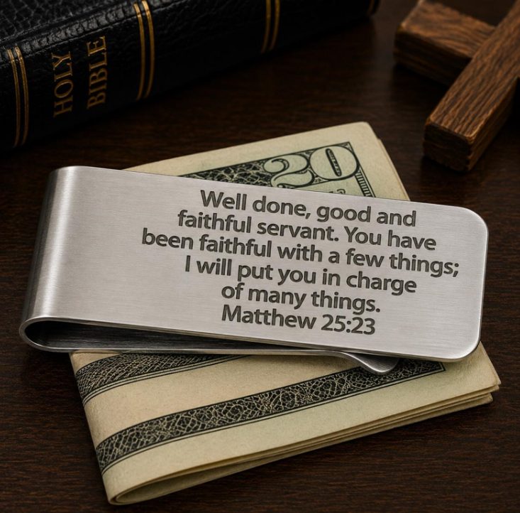 Matthew 25 23 Faithful Servant Money Clip