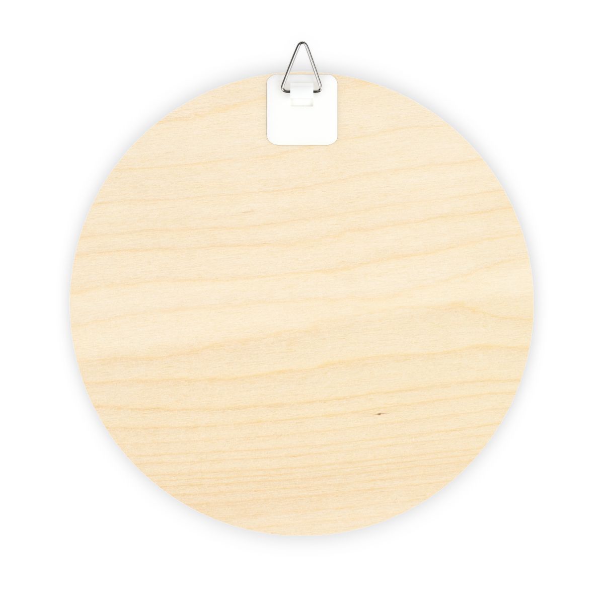 Pray Wait Trust Round Wood Sign — Floral Faith Wall Decor - Image 2